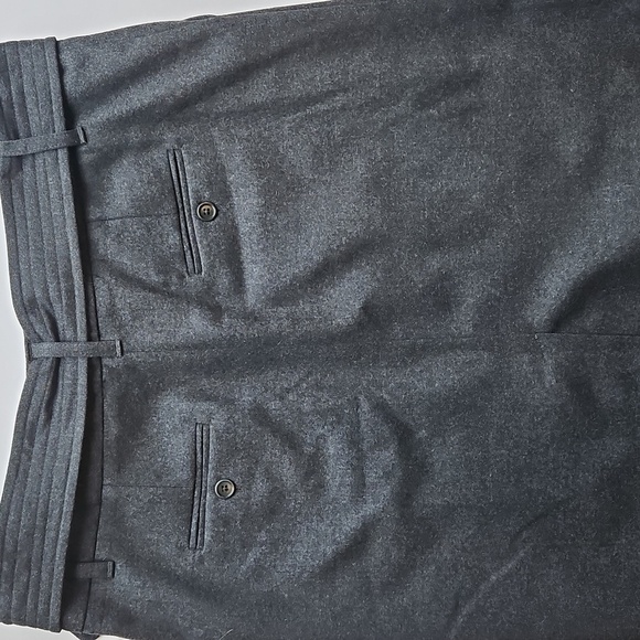 Boden Charcoal Gray Wool Belted Pencil Skirt 14R - Picture 9 of 10